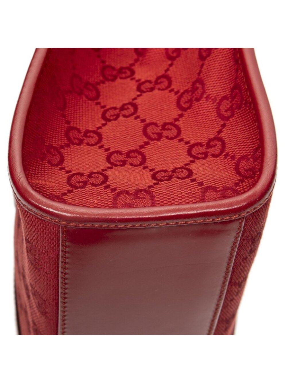 Gucci Square Jackie Tote Red GG Canvas - Picture 8 of 15